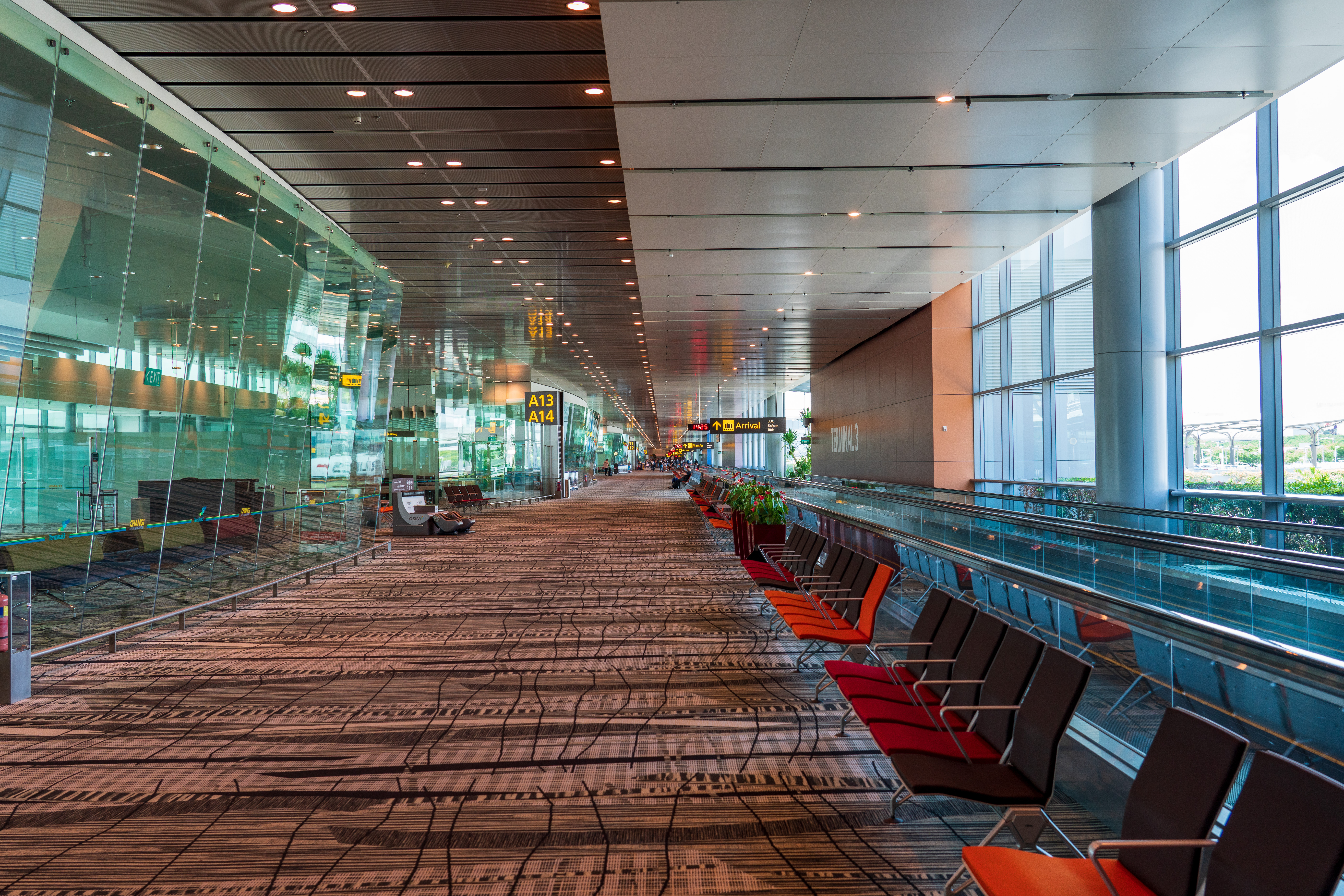 Interior of Singapore Changi Airport